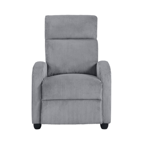 Parsons Push Back Reclining Chair in Gray - 9588DGY-1PB image