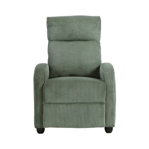 Parsons Push Back Reclining Chair in Green - 9588GRN-1PB image