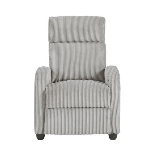 Parsons Push Back Reclining Chair in Gray - 9588GRY-1PB image