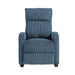 Parsons Push Back Reclining Chair in Blue - 9588MDN-1PB image