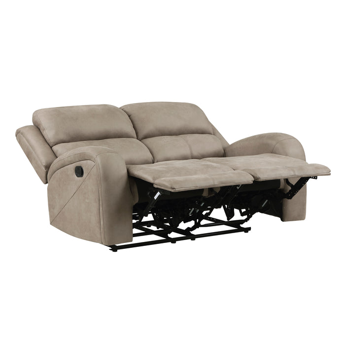 Pagosa Double Reclining Loveseat in Brown - 9601BR-2