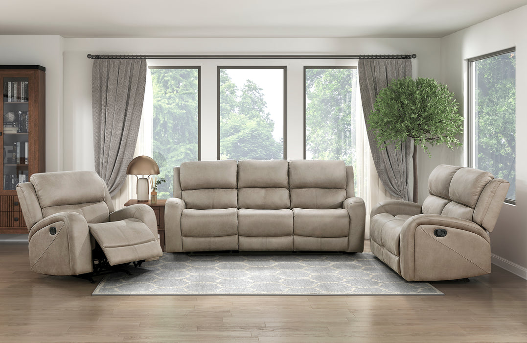 Pagosa Double Reclining Loveseat in Brown - 9601BR-2