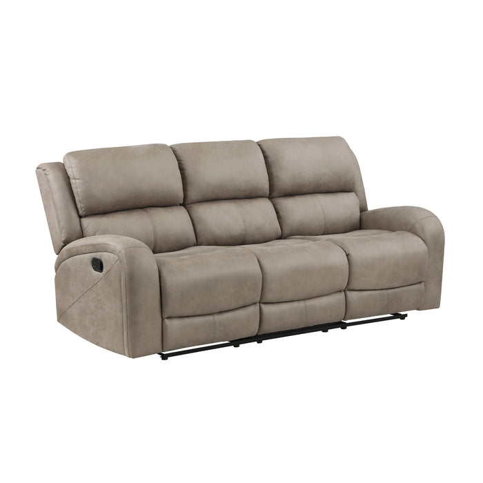 Pagosa Double Reclining Sofa in Brown - 9601BR-3