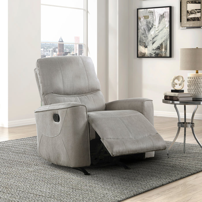 Ouray Rocker Reclining Chair in Gray - 9602GY-1