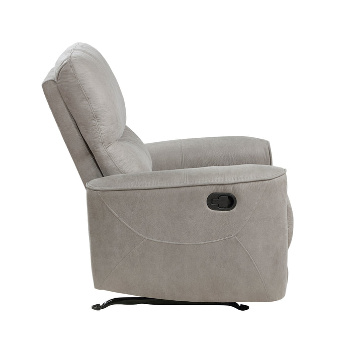 Ouray Rocker Reclining Chair in Gray - 9602GY-1