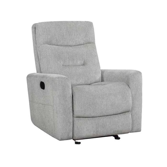 Lyndon Glider Reclining Chair in Gray - 9610GY-1