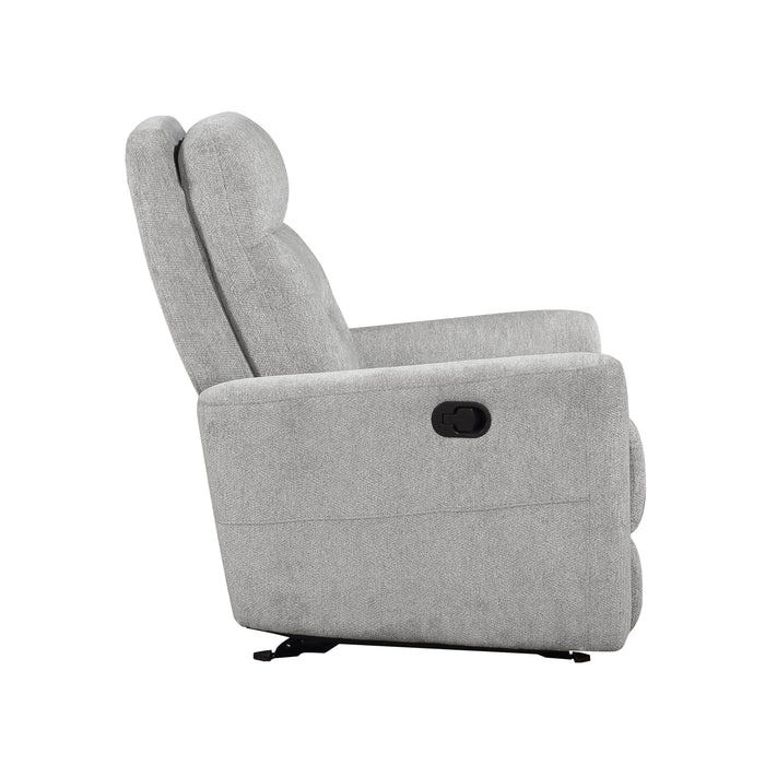 Lyndon Glider Reclining Chair in Gray - 9610GY-1