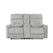 Lyndon Double Reclining Loveseat with Center Console in Gray - 9610GY-2 image