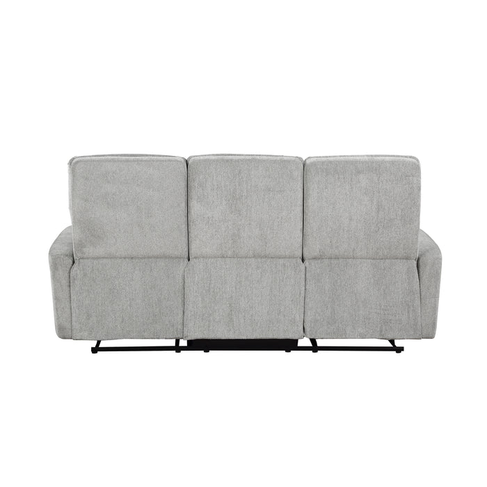 Lyndon Double Reclining Sofa in Gray - 9610GY-3