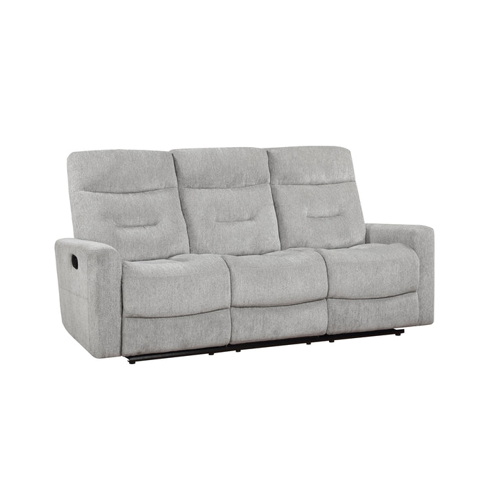 Lyndon Double Reclining Sofa in Gray - 9610GY-3