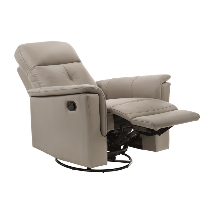 Bristow Swivel Glider Reclining Chair in Beige - 9620LTE-1