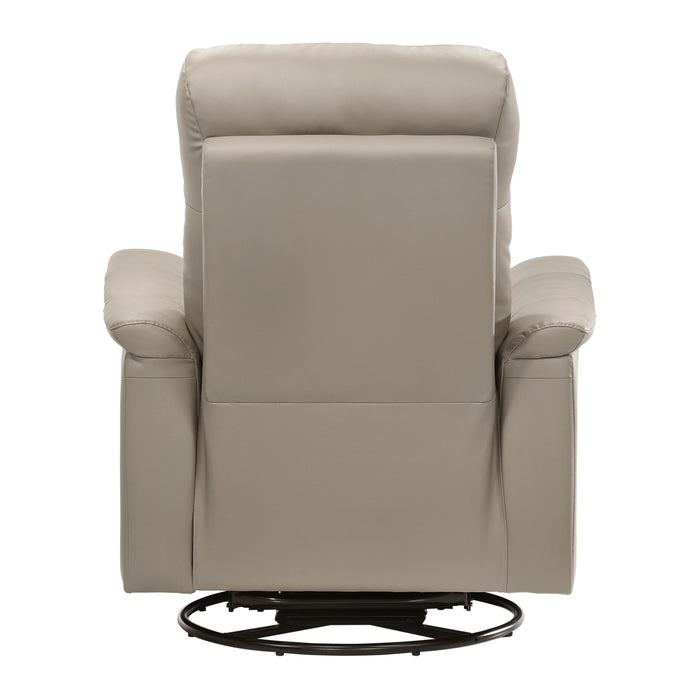 Bristow Swivel Glider Reclining Chair in Beige - 9620LTE-1