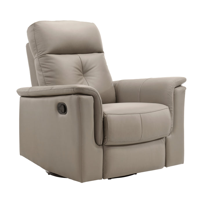 Bristow Swivel Glider Reclining Chair in Beige - 9620LTE-1