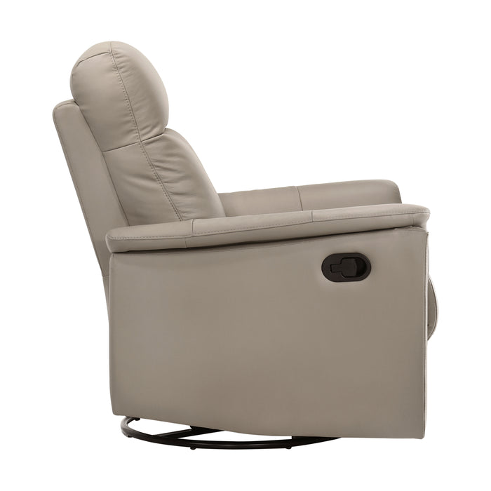 Bristow Swivel Glider Reclining Chair in Beige - 9620LTE-1