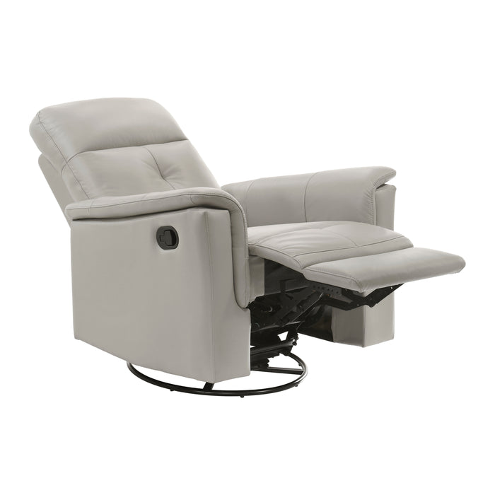 Bristow Swivel Glider Reclining Chair in Gray - 9620SVE-1