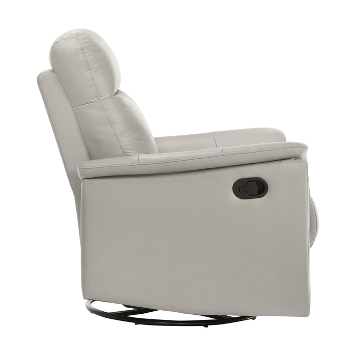 Bristow Swivel Glider Reclining Chair in Gray - 9620SVE-1