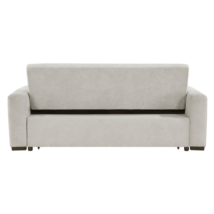 Michah Convertible Sofa with Pull-out Bed in Gray - 9622LG-3CL*