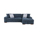 Raife 2-Piece Sectional with Right Chaise in Blue - 9624BU*22LRC image