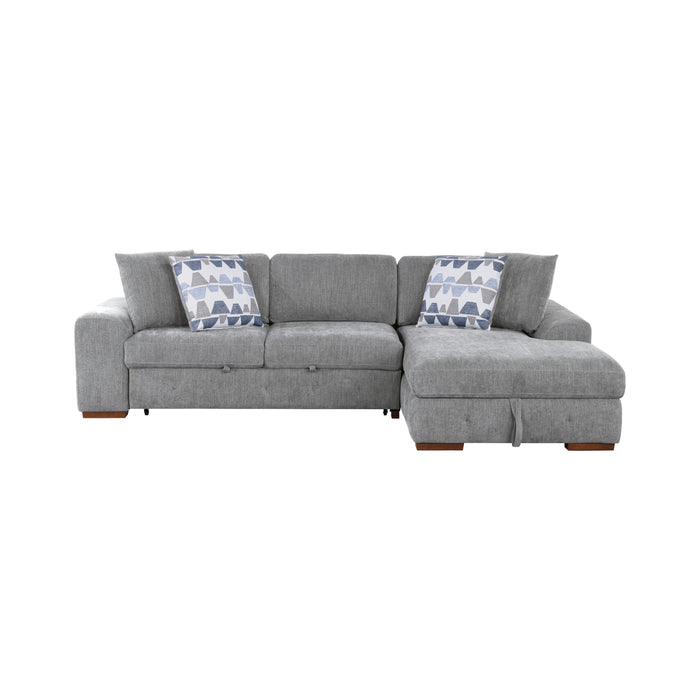 Raife 2-Piece Sectional with Right Chaise in Gray - 9624GY*22LRC image