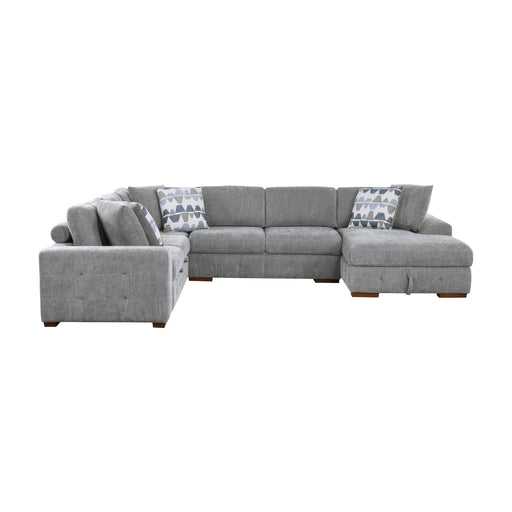 Raife 4-Piece Sectional with Right Chaise in Gray - 9624GY*42LRC image