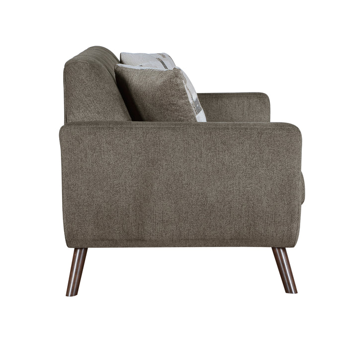 Janne Loveseat in Brown - 9627CAF-2