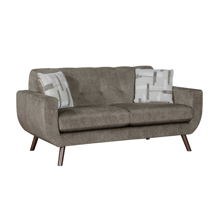 Janne Loveseat in Brown - 9627CAF-2