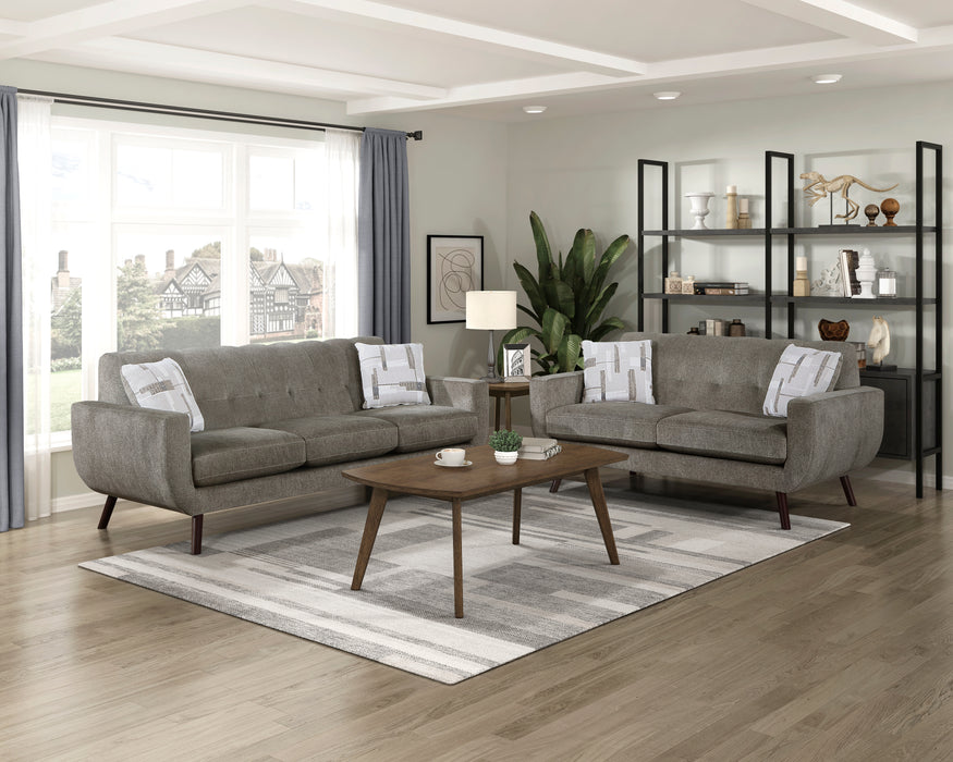 Janne Loveseat in Brown - 9627CAF-2