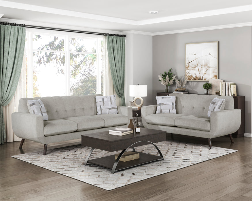 Janne Loveseat in Tan - 9627TAN-2