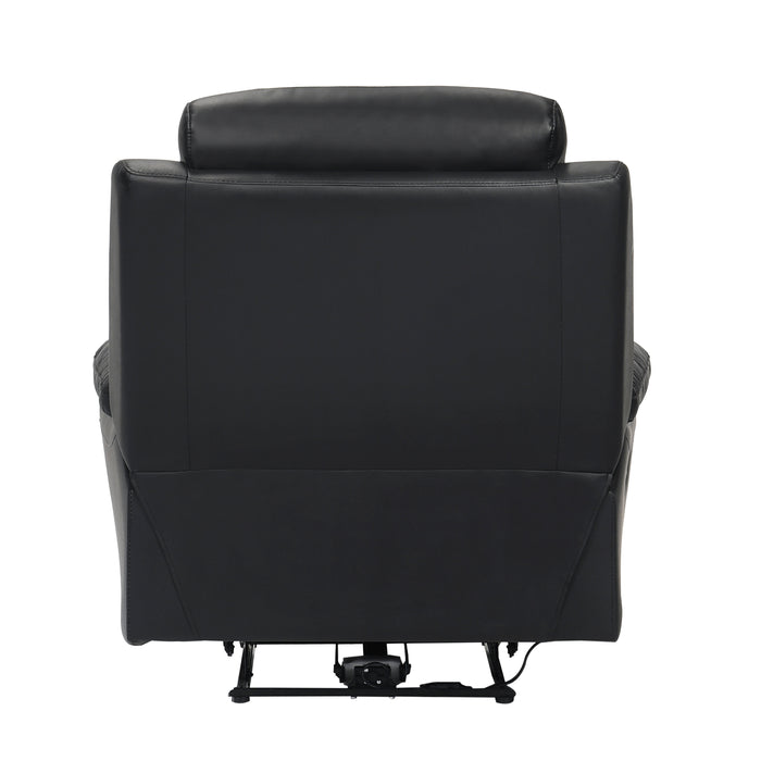 Hancock Power Reclining Chair in Black - 9628BLK-1PW