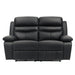 Hancock Power Double Reclining Loveseat in Black - 9628BLK-2PW image