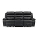 Hancock Power Double Reclining Sofa in Black - 9628BLK-3PW image