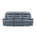 Hancock Power Double Reclining Sofa in Blue - 9628BUE-3PW image