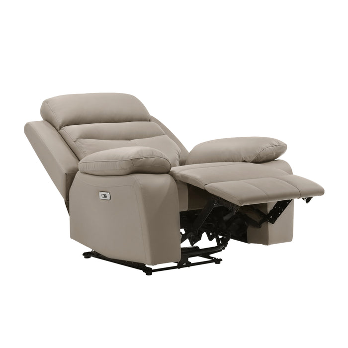 Hancock Power Reclining Chair in Beige - 9628LTE-1PW