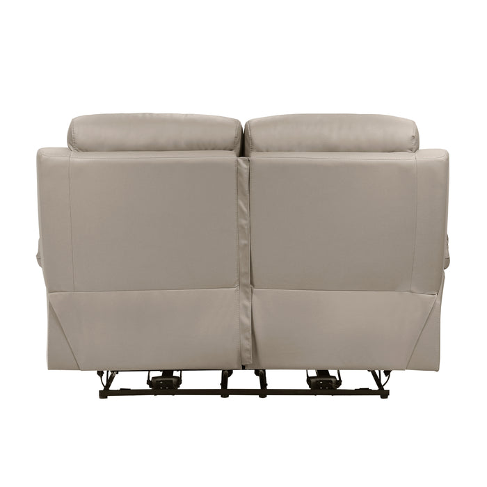 Hancock Power Double Reclining Loveseat in Beige - 9628LTE-2PW