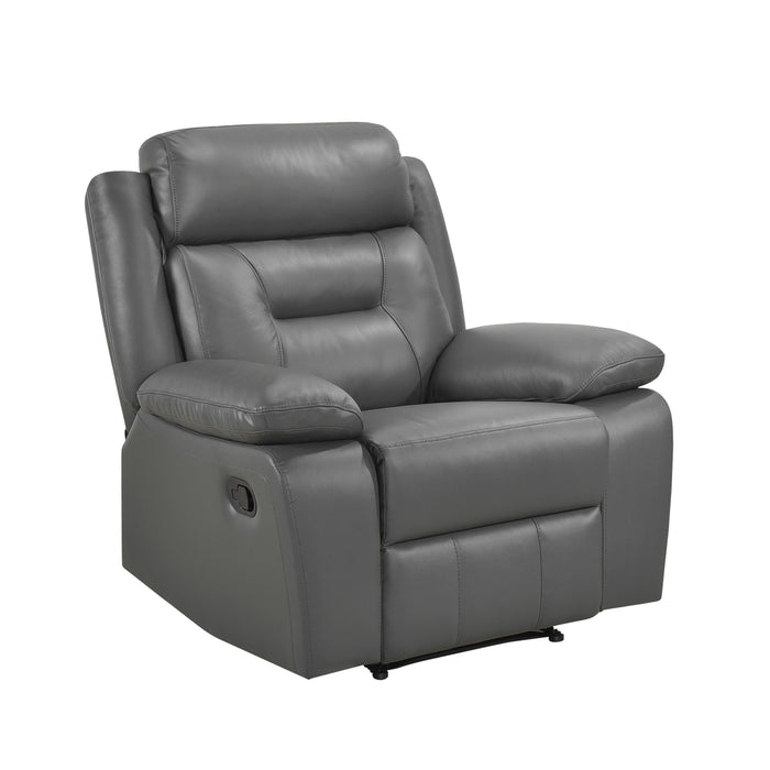 Laconia Reclining Chair in Gray - 9629DGY-1