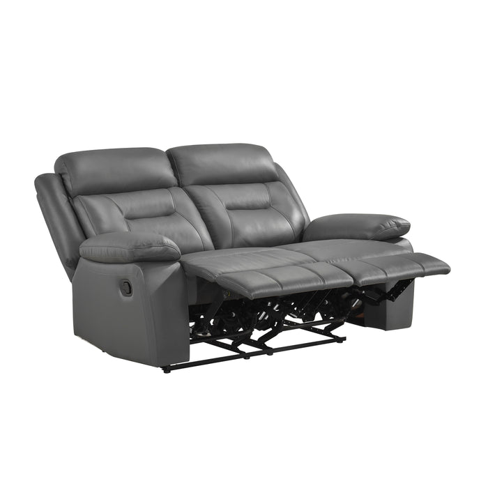 Laconia Double Reclining Loveseat in Gray - 9629DGY-2