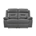 Laconia Double Reclining Loveseat in Gray - 9629DGY-2 image