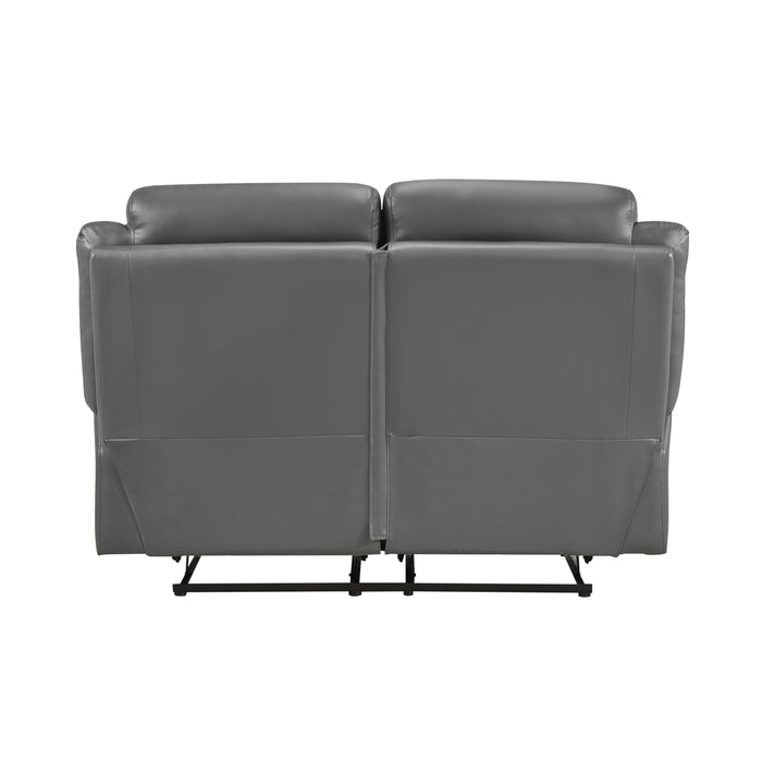 Laconia Double Reclining Loveseat in Gray - 9629DGY-2