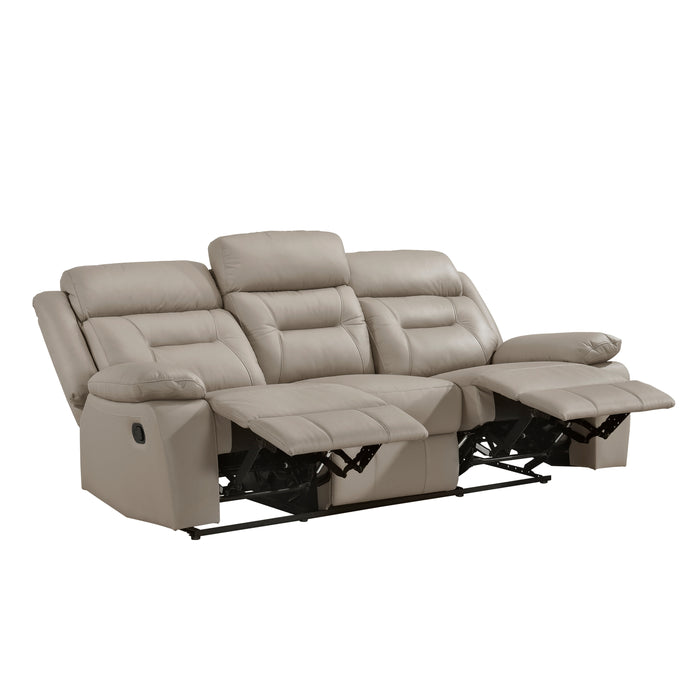 Laconia Double Reclining Sofa in Brown - 9629LTE-3