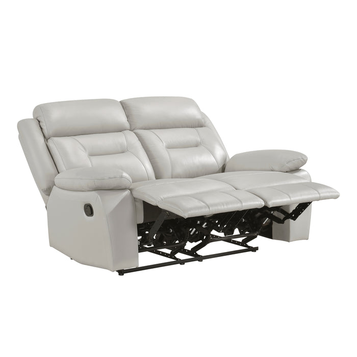 Laconia Double Reclining Loveseat in Gray - 9629SVE-2