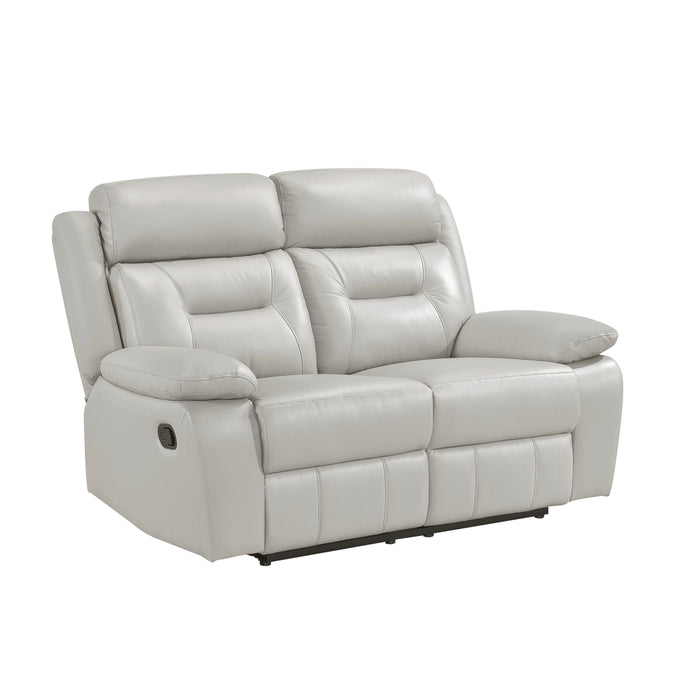 Laconia Double Reclining Loveseat in Gray - 9629SVE-2