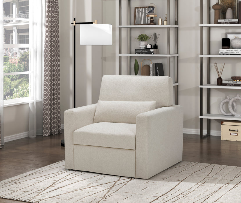 Pompano Swivel Chair in Beige - 9630BE-1SW