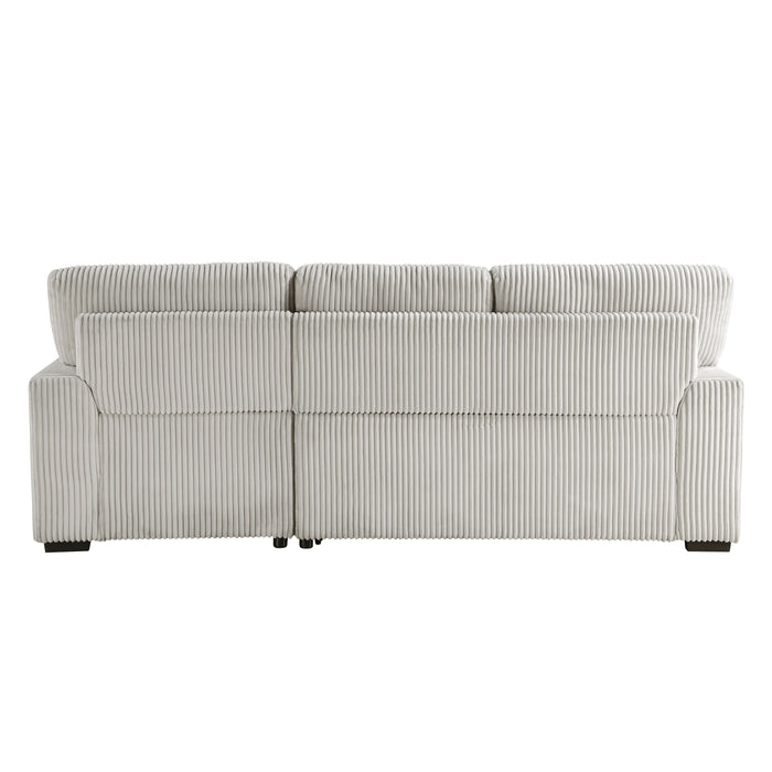 Marsh 2-Piece Sectional with Right Chaise in Gray - 9633MNB*22LRC