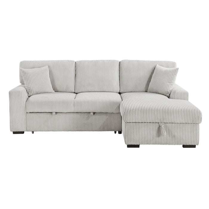 Marsh 2-Piece Sectional with Right Chaise in Gray - 9633MNB*22LRC image