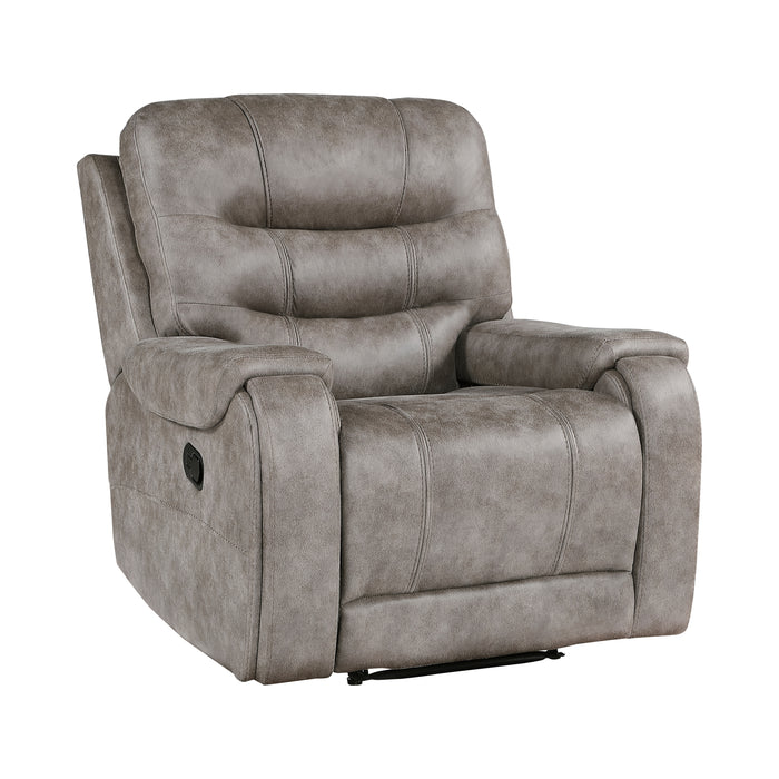 Oberon Reclining Chair in Brown/Gray - 9634GBR-1