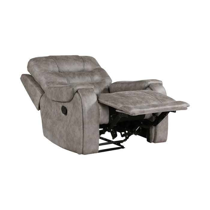 Oberon Reclining Chair in Brown/Gray - 9634GBR-1