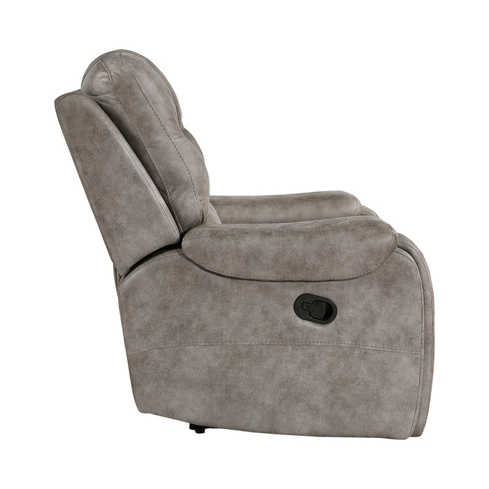 Oberon Reclining Chair in Brown/Gray - 9634GBR-1