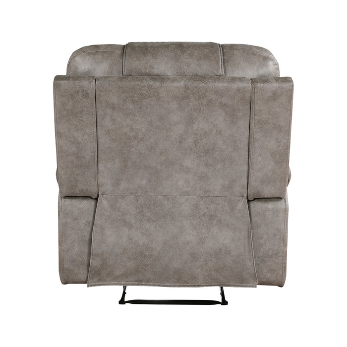 Oberon Reclining Chair in Brown/Gray - 9634GBR-1