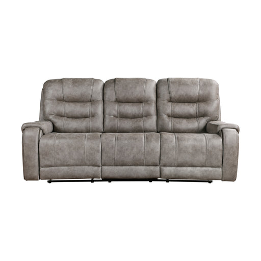 Oberon Double Reclining Sofa in Brown/Gray - 9634GBR-3 image