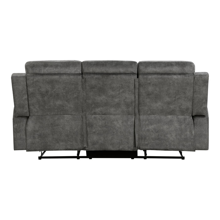 Yates Double Reclining Sofa in Brown/Gray - 9635DG-3